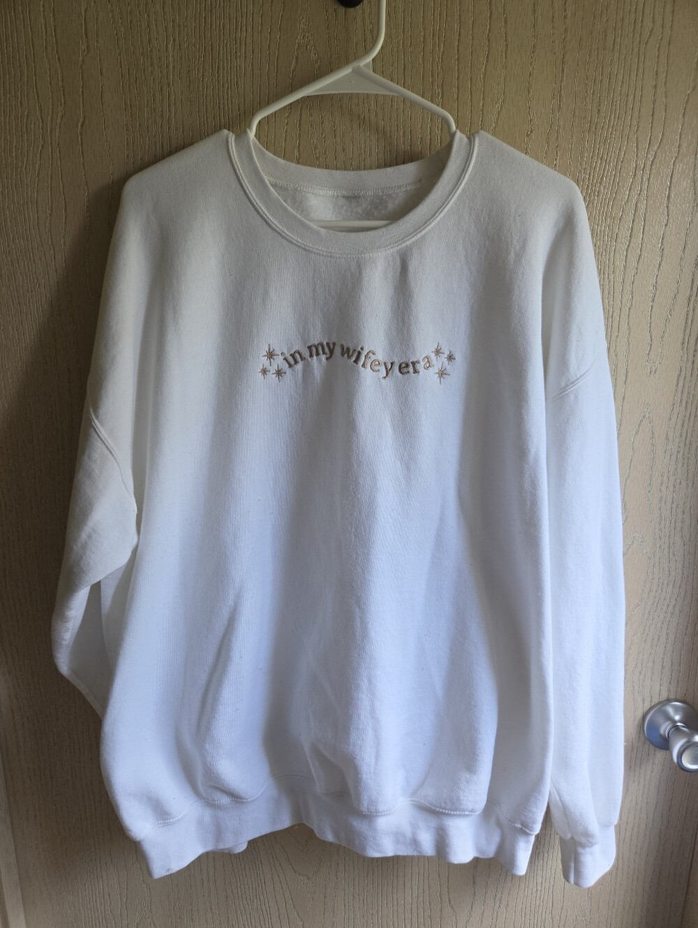 Etsy Embroiderd Bride Crewneck Sweatshirt